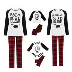 White Bear Family Matching Christmas Pajamas - front view