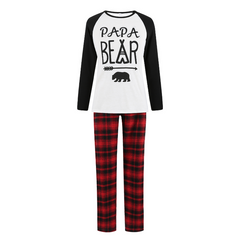 White Bear Family Matching Christmas Pajamas - model wearing