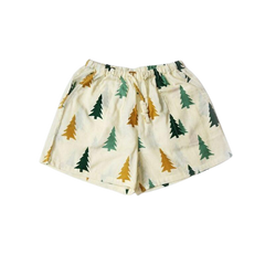 Women's Colorful Printed Cotton Shorts - model wearing