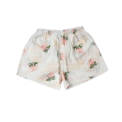 Women's Colorful Printed Cotton Shorts - back view