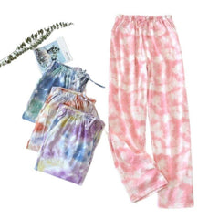 Women's Tie-Dye Sleep Pajamas Set - front view