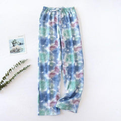 Women's Tie-Dye Sleep Pajamas Set - model wearing