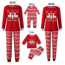 Load image into Gallery viewer, Red Christmas Matching Family pyjama Set
