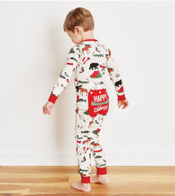 Load image into Gallery viewer, Round Neck with Button Printed Christmas Matching Family pyjamas Set
