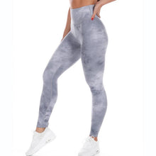 Load image into Gallery viewer, Tie Dye High Waist Workout Leggings For Women
