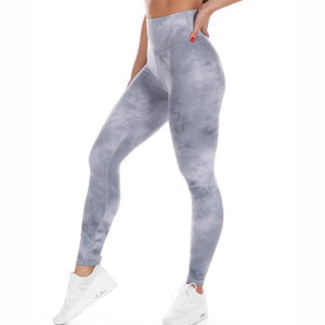 Tie Dye High Waist Workout Leggings For Women