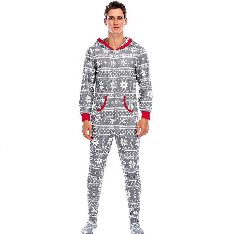 christmas-printed-men-Pyjamas-with-hoodie