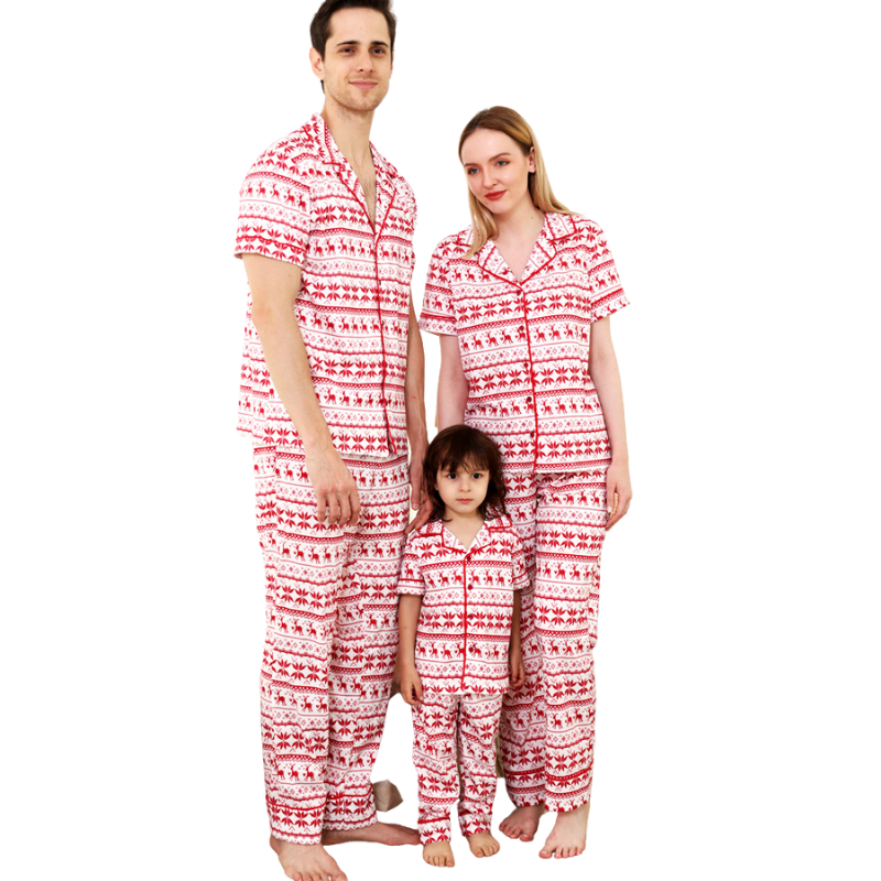 Cute Deer Long-Sleeved Pyjamas Set