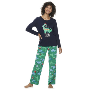 Matching Family Santa Saurus Christmas Pyjama Sets