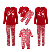 Load image into Gallery viewer, Moose Long-Sleeved Christmas Pyjamas Set
