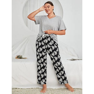 Rose Plus Size Pyjamas Set