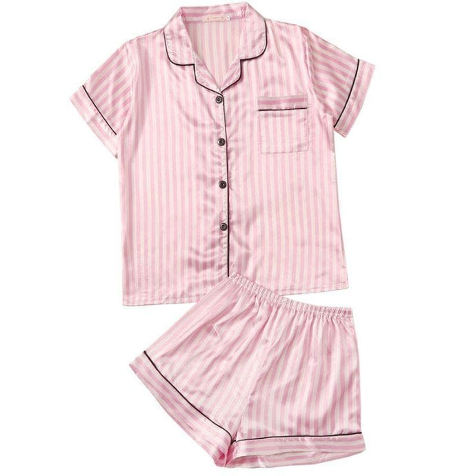 Silk Shorts Sleepwear Set for Women